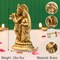Brass Radha Krishna Statue Hindu God Religious Lord Krishna with Radha Rani Murti Idol - Sculpture for Home Temple Mandir Pooja Decor - Decorative Showpiece Housewarming Gift (5.5 Inches)
